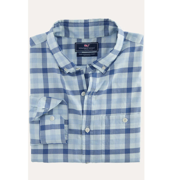 Vineyard Vines Other - Vineyard Vines Check Long Sleeve Shirt Blue Size Medium